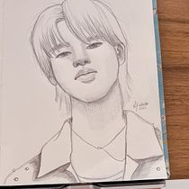 My project for course: Portrait Sketchbooking: Explore the Human Face. Un projet de Esquisse , Dessin, Dessin de portrait, Dessin artistique , et Carnet de croquis de Mônica Furtado Cravo Roxo - 28.03.2023