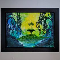 My project for course: Fantasy Landscapes with Watercolor & Gouache. Fine Arts, Painting, Watercolor Painting, Naturalistic Illustration, and Gouache Painting project by skrotinyllet - 03.30.2023