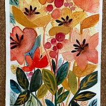 My project for course: Artistic Floral Watercolor: Connect with Nature. Un progetto di Illustrazione tradizionale, Pittura, Pittura ad acquerello e Illustrazione botanica di noracumplido - 30.03.2023