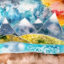 My project for course: Modern Watercolor Techniques. Un progetto di Illustrazione tradizionale, Belle arti, Pittura e Pittura ad acquerello di Anastassiya Medyntseva - 29.03.2023