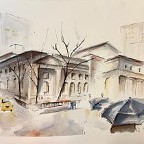 Mi proyecto del curso: Dibujo arquitectónico con acuarela y tinta. Sketching, Drawing, Watercolor Painting, Architectural Illustration, Sketchbook & Ink Illustration project by tintigv - 03.30.2023