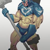 Mi proyecto del curso: Ilustración para cómics: anatomía de un superhéroe. Un progetto di Illustrazione tradizionale, Character design, Fumetto, Disegno a matita e Disegno anatomico di margarito_flores - 29.03.2023