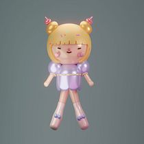 Ahaha this is my very first time project using Blender for course: Kawaii Character Creation in 3D with Blender Ein Projekt aus dem Bereich Traditionelle Illustration, Design von Figuren, Digitale Illustration, 3-D-Modellierung und Manga von docitis24 - 28.03.2023