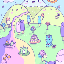 My project for course: Designing Kawaii Worlds: Spread Joy Through Illustration. Un proyecto de Diseño de personajes, Ilustración digital y Manga de Amanda Schneider - 01.04.2023