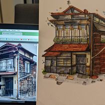 My project for course: Expressive Architectural Sketching with Colored Markers. Een project van  Schetsen,  Tekening,  Architecturale illustratie, Sketchbook y  Illustratie met inkt van Jessica Joseph - 01.04.2023