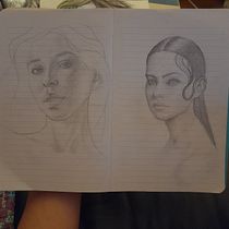 My project for course: Portrait Sketchbooking: Explore the Human Face. Un projet de Esquisse , Dessin, Dessin de portrait, Dessin artistique , et Carnet de croquis de Connor Musoke-Jones - 01.04.2023