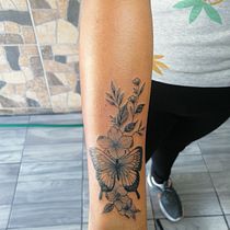 Mi proyecto del curso: Tatuaje botánico con puntillismo. Ilustração tradicional, Desenho de tatuagens e Ilustração botânica projeto de Victor Garcia - 10.01.2021