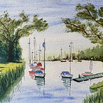 Mon projet du cours : Peinture de paysages marins à l'aquarelle Ein Projekt aus dem Bereich Malerei, Aquarellmalerei und Naturalistische Illustration von jerome_you - 02.04.2023