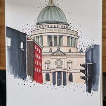 My project for course: Expressive Architectural Sketching with Colored Markers. Een project van  Schetsen,  Tekening,  Architecturale illustratie, Sketchbook y  Illustratie met inkt van Amy May - 29.03.2023