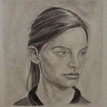 Mój projekt z kursu: Techniki rysowania ołówkiem portretów: bryły i ich powierzchnie. Fine Arts, Sketching, Drawing, Portrait Drawing, Realistic Drawing, and Artistic Drawing project by Adam Jasiewicz - 04.02.2023