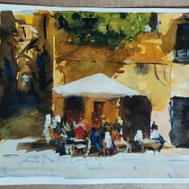 My project for course: Modern Techniques for Watercolor Cityscapes. Painting, and Watercolor Painting project by gauravkall - 04.03.2023