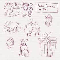Meu projeto do curso: Ilustração de personagens adoráveis inspirados na natureza. Projekt z dziedziny Projektowanie postaci,  R, sunek, Ilustracja c, frowa, R, sunek c i frow użytkownika Bia - 03.04.2023