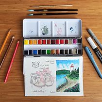 Watercolor Travel Journal: Cabot Trail . Traditional illustration, Watercolor Painting, Architectural Illustration, and Sketchbook project by Andrea Kalaziova - 04.03.2023