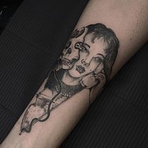 Meu projeto do curso: Técnicas de tatuagem: sombreamento com pepper shading. Ilustração tradicional, e Desenho de tatuagens projeto de contato.hadestatuador - 03.04.2023