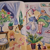 My project for course: Character Creation from Observational Drawings. Un proyecto de Ilustración tradicional, Diseño de personajes, Dibujo y Sketchbook de veronika.krupina - 03.04.2023