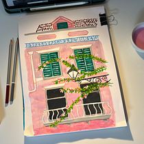 Mi proyecto del curso: Técnicas de gouache para ilustración. Traditional illustration, Sketching, Creativit, Drawing, Watercolor Painting, Sketchbook, and Gouache Painting project by barbara_sepulveda_lagos - 04.03.2023