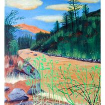 San José de Maipo. Traditional illustration, Painting, Acr, lic Painting, and Sketchbook project by Francisco Venegas - 03.31.2023