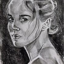 Meu projeto do curso: Retrato realista com carvão vegetal. Desenho de retrato, e Desenho realista projeto de hugorco - 04.04.2023
