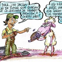 Actualidad humorística bajo la mirada y comprensión de Arse (albañil)  y Dola (oveja sabia) Ein Projekt aus dem Bereich Traditionelle Illustration, Comic, Bleistiftzeichnung, Zeichnung und Erzählung von Constantino López Sánchez-T. - 27.06.2023