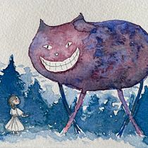 Meu projeto do curso: Introdução à ilustração infantil. Traditional illustration, Fine Arts, Painting, Pencil Drawing, Drawing, Watercolor Painting, Children's Illustration, and Narrative project by Larissa Galastri - 04.04.2023