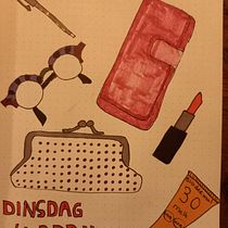 Mijn project van de cursus: Geïllustreerd dagboek: een bewuste dagelijkse praktijk. Fine Arts, Sketching, Creativit, Drawing, and Sketchbook project by Anja Messemaker - 04.04.2023