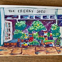 My project for course: Vibrant Urban Illustration with Gouache Paint. Painting, Sketching, Architectural Illustration, and Gouache Painting project by ccgall - 04.05.2023