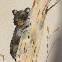 My project for course: Expressive Animal Portraits in Watercolor. Een project van Traditionele illustratie, Aquarelschilderen, Realistische tekening y Naturalistische illustratie van Kirsten Steward - 04.04.2023