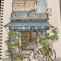My project for course: Expressive Architectural Sketching with Colored Markers. Sketching, Drawing, Architectural Illustration, Sketchbook & Ink Illustration project by ningpalakawong - 12.07.2022