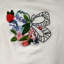 Il mio progetto del corso: Ricamo a mano anatomico e floreale per capi e accessori. Projekt z dziedziny  Haft, Upc, cling, Wzornictwo tekst i liów użytkownika lucreziabda - 05.04.2023
