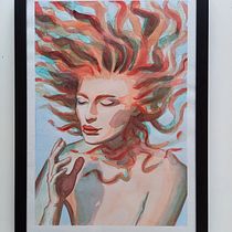 Mein Abschlussprojekt für den Kurs: Artistische Aquarellporträts. Fine Arts, Painting, Watercolor Painting, and Portrait Drawing project by Juliane Greulich - 04.05.2023