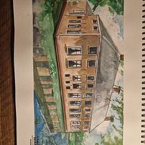 Mijn project van de cursus: Architectuur tekenen met aquarel en inkt. Sketching, Drawing, Watercolor Painting, Architectural Illustration, Sketchbook & Ink Illustration project by Margriet Roffel - 04.04.2023