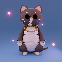 Mi proyecto del curso: Creación de personajes kawaii en 3D con Blender Ein Projekt aus dem Bereich Traditionelle Illustration, Design von Figuren, Digitale Illustration, 3-D-Modellierung und Manga von Vanessa Chupica - 01.04.2023