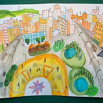 My project for course: Pictorial Sketchbook with Gouache. Un projet de Illustration traditionnelle, Esquisse , Dessin, Illustration architecturale, Carnet de croquis , et Peinture gouache de caroline.gingras1 - 03.04.2023