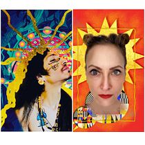 Mein Abschlussprojekt für den Kurs:  Latino Indigeno Dios en la selva . Bunte Porträts mit Photoshop erstellen. Un proyecto de Post-producción fotográfica		, Collage, Composición fotográfica y Fotomontaje de Laura Vanessa Kremser - 06.04.2023