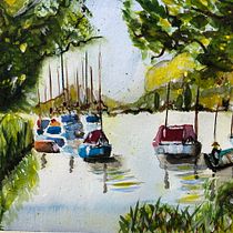 Mon projet du cours : Peinture de paysages marins à l'aquarelle Ein Projekt aus dem Bereich Malerei, Aquarellmalerei und Naturalistische Illustration von a_demarchi_1 - 03.03.2023