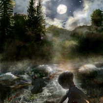 Little Sam on adventure with Quack Quack. Traditional illustration, Digital Illustration, and Digital Painting project by diegofaria - 04.04.2023