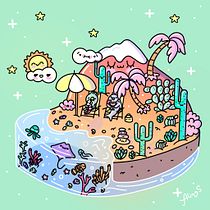 Mi proyecto del curso: Diseño de mundos kawaii: crea ilustraciones alegres. Character Design, Digital Illustration, and Manga project by Alīna Sevastjanova - 04.01.2023