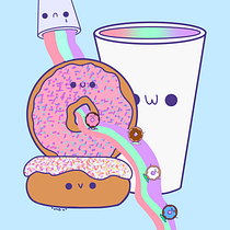 My project for course: Designing Kawaii Worlds: Spread Joy Through Illustration. Traditional illustration, Digital Illustration, and Drawing project by kawaii_mia - 04.06.2023