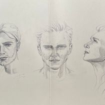 My project for course: Portrait Sketchbooking: Explore the Human Face Ein Projekt aus dem Bereich Skizzenentwurf, Zeichnung, Porträtzeichnung, Artistische Zeichnung und Sketchbook von Jiena - 07.04.2023