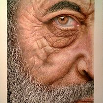 El juicio. Traditional illustration, Fine Arts, Pencil Drawing, Drawing, Portrait Drawing, Realistic Drawing, Artistic Drawing, and Colored Pencil Drawing project by Carlos Platas - 03.26.2023