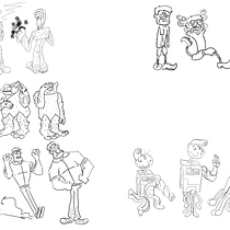 Meu projeto do curso: Introdução ao desenho de personagens para animação e videogames. Un projet de Illustration traditionnelle, Animation, Conception de personnages, Jeux vidéo , et Conception de jeux vidéo de Luís Felipe Cavalli Raymundo - 07.04.2023