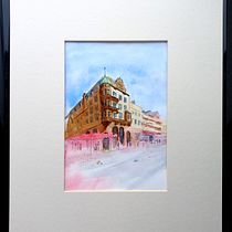 Mein Abschlussprojekt für den Kurs: Architektonische Zeichnung mit Aquarell und Tinte. Sketching, Drawing, Watercolor Painting, Architectural Illustration, Sketchbook & Ink Illustration project by Dieter Becker - 04.07.2023