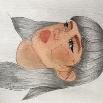 Meu projeto do curso: Retrato ilustrado em aquarela. Un projet de Illustration traditionnelle, Beaux Arts, Peinture, Dessin, Aquarelle, Dessin de portrait , et Dessin artistique de Nicoly Targino - 14.05.2022