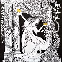 My project for course: Fairy-Tale Illustration with Pen and Ink. Projekt z dziedziny  R, sunek,  R, sunek art, st, czn,  R, sunek atramentem, Trad, c i jna ilustracja użytkownika baberaham - 07.04.2023