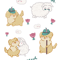 Mein Abschlussprojekt für den Kurs: Kawaii zeichnen: Gestalte niedliche Figuren. Un proyecto de Ilustración tradicional, Diseño de personajes y Manga de chrikom - 07.04.2023
