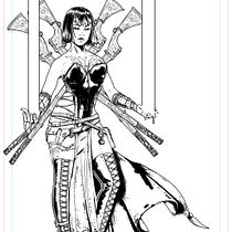 Mi proyecto del curso: Diseño de personajes femeninos para cómics. Character Design, Comic, and Drawing project by Joaquin Guerra - 04.07.2023
