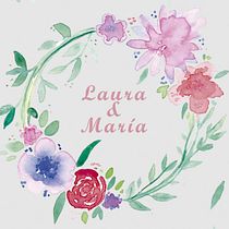 Mi proyecto del curso: Técnicas aplicadas de ilustración en acuarela - Invitación de boda. Traditional illustration, Fine Arts, Painting, and Watercolor Painting project by m.mataixy - 04.08.2023