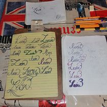 Mi proyecto del curso: Tatuaje a mano alzada de letras cursivas Ein Projekt aus dem Bereich Lettering und Tattoodesign von Iván CastaÑeda - 03.04.2023