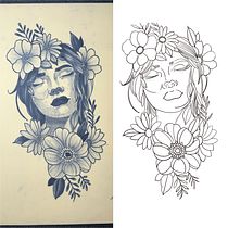 Tatuaje para principiantes. Tattoo Design project by Alan Altuna - 02.21.2023