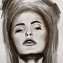 Mein Abschlussprojekt für den Kurs: Künstlerisches Porträt mit Kohlestift: die Atmosphäre. Ilustração tradicional, Artes plásticas, Desenho, Desenho de retrato, Desenho realista, e Desenho artístico projeto de henrikeboedler - 09.04.2023